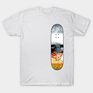 Distressed Skateboard - NC - E. Honda T-Shirt